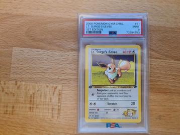 Psa 9 1st Edition  Lt. Surge's Eevee #51/132 beschikbaar voor biedingen