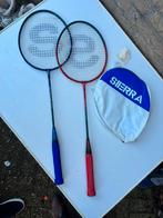 Dubbele ser badminton rackets Sierra dx, met gescheide hoes, Sport en Fitness, Badminton, Ophalen of Verzenden, Zo goed als nieuw