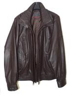 Grote maat bruin lederen herenjack mt 62, Kleding | Heren, Froccella, Bruin, Overige maten, Ophalen of Verzenden