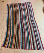 Granny woondeken gehaakt diverse gekleurde strepen  270/41