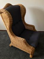 Rotan fauteuil, Huis en Inrichting, Fauteuils, Ophalen, Gebruikt, Minder dan 75 cm, Riet of Rotan