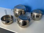 Fissler pannenset (Nieuw-Vennep), Huis en Inrichting, Keuken | Potten en Pannen, Ophalen, Gebruikt, Rvs, Pannenset