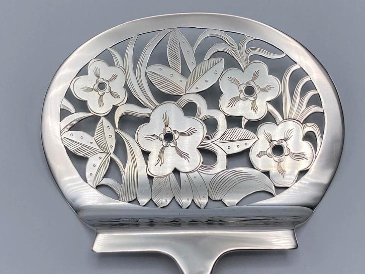 Zilveren aspergeschep uit 1936, Antiek en Kunst, Antiek | Goud en Zilver, Zilver, Ophalen of Verzenden