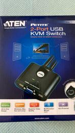 2-Poorts USB VGA-kabel KVM-switch met externe poortselecties, Computers en Software, Capture cards, Ophalen, Zo goed als nieuw