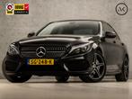 Mercedes-Benz C-Klasse 180 AMG Sport 157Pk Automaat (APPLE C, Auto's, Automaat, Leder en Stof, Zwart, Bedrijf