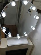 Make-up Spiegel met Verlichting - Ronde Vorm, Minder dan 50 cm, Rond, Ophalen of Verzenden, Zo goed als nieuw