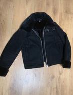 H&M zwart (nep)suède bikerjack, mt. 38, H&M, Zwart, Zo goed als nieuw, Ophalen