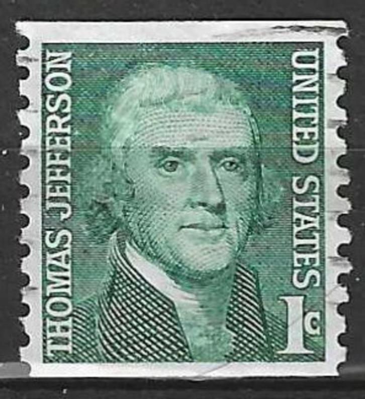 USA 1967/1968 - Yvert 816a - Thomas Jefferson (ST), Postzegels en Munten, Postzegels | Amerika, Gestempeld, Noord-Amerika, Verzenden