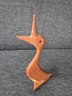 Houten Vogel Beeldje, Ophalen of Verzenden, Gebruikt