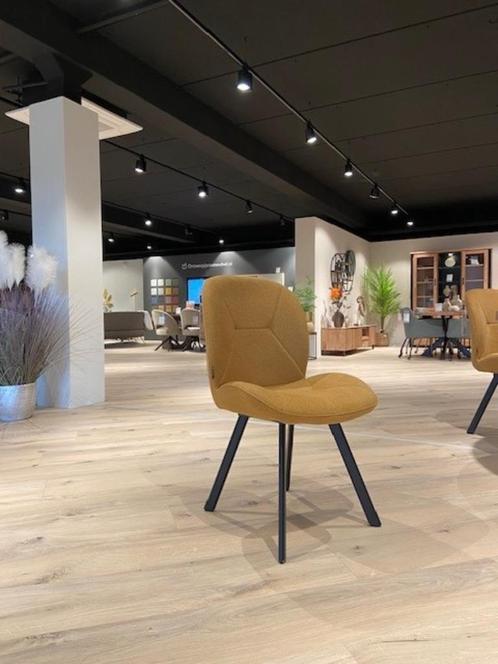 nu of nooit! Eetkamerstoel Pixie. Stof: Soho, Huis en Inrichting, Stoelen, Zo goed als nieuw, Vier, Stof, Overige kleuren, Ophalen
