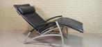 Vintage Interprofil 'Pax' design leren recliner fauteuil, Huis en Inrichting, Fauteuils, Ophalen, Tweedehands, 100 tot 125 cm