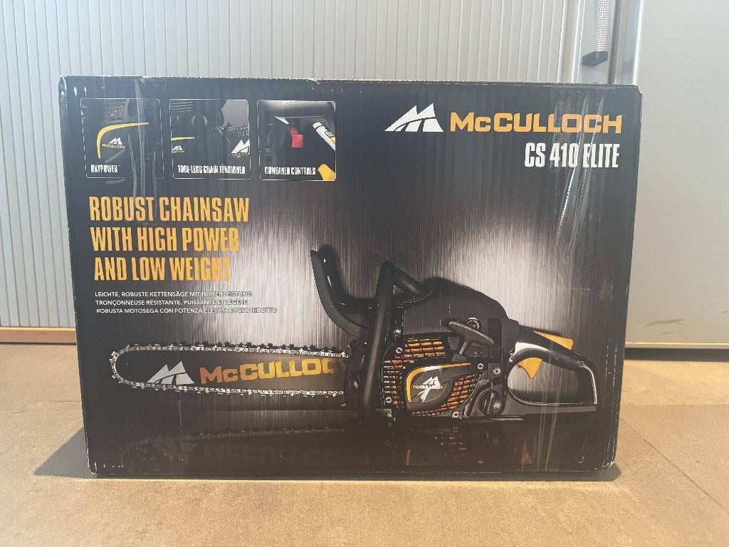 Kettingzaag McCulloch CS410 Elite Benzine NIEUW, 70 mm of meer, Kettingzaag, Nieuw, Ophalen of Verzenden