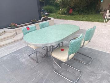 Bel air American Diner tafel met 4 stoelen  beschikbaar voor biedingen