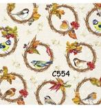 Servetten decoupage/bullet journal * vogels C554, Hobby en Vrije tijd, Knutselen, Verzenden, Nieuw, Materiaal
