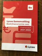 Lyceo samenvatting Bedrijfseconomie VWO 2020-2021, Nieuw, Economie, VWO, Ophalen