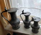 Tinnen kannen set, Antiek en Kunst, Antiek | Tin, Ophalen of Verzenden