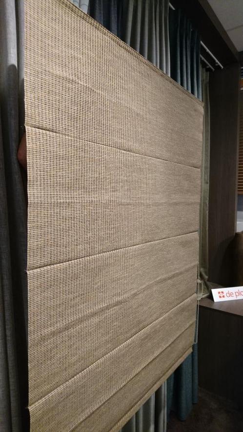 Vouwgordijn Gardisette bruin bamboe 100.5 x 129 cm, Huis en Inrichting, Stoffering | Gordijnen en Lamellen, Nieuw, 100 tot 150 cm