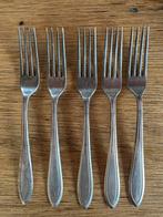 Set van 5 vintage Keltum zilveren vorken, Antiek en Kunst, Antiek | Bestek, Ophalen of Verzenden