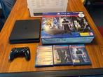 Sony PlayStation 4 slim  1 TB compleet dozen en spellen PS4, Ophalen of Verzenden, Zo goed als nieuw, Met 1 controller, Slim