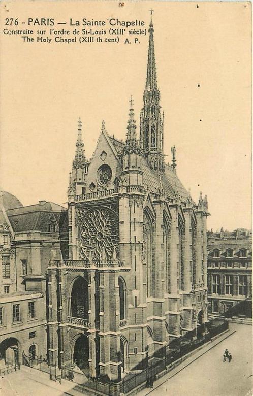 (376-196-003) Paris La Sainte-Chapelle, Verzamelen, Ansichtkaarten | Buitenland, Frankrijk, Verzenden