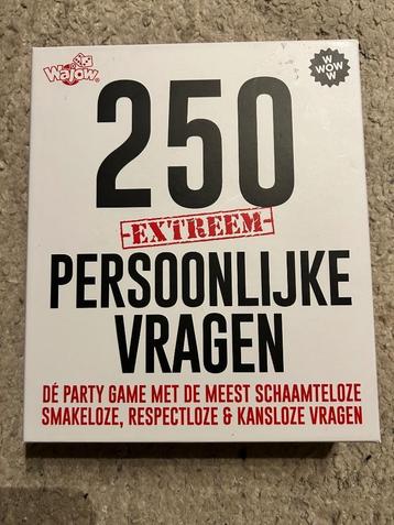 Spel Schaamteloos 250 extreem persoonlijke vragen beschikbaar voor biedingen