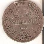 Zuid-Afrika, 1 Shilling, 1896, zilver, Postzegels en Munten, Munten | Afrika, Zuid-Afrika, Zilver, Losse munt, Verzenden