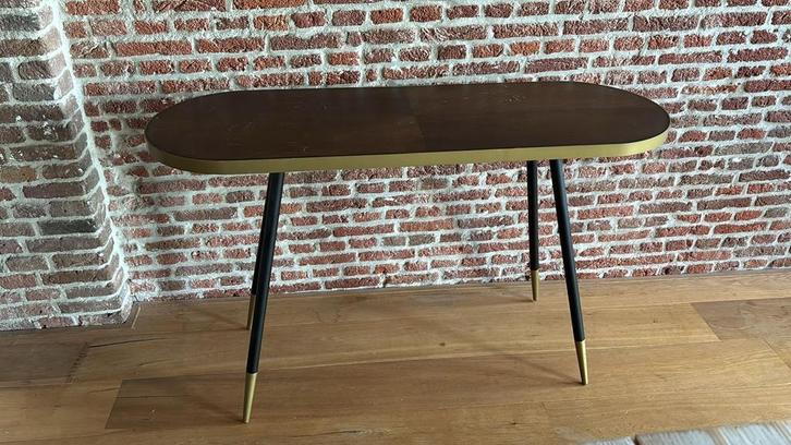 Stijlvol Loods5 TV Meubel - Donker Hout, Huis en Inrichting, Tafels | Bijzettafels, Gebruikt, Ovaal, 45 tot 60 cm, 75 cm of meer