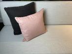 Sierkussen | Kussen | Kussentje | Roze | Linnen | Vierkant, Huis en Inrichting, Woonaccessoires | Kussens, Ophalen, Zo goed als nieuw