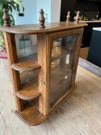 Vintage vitrine kastje, Minder dan 25 cm, Minder dan 100 cm, Eikenhout, Minder dan 50 cm