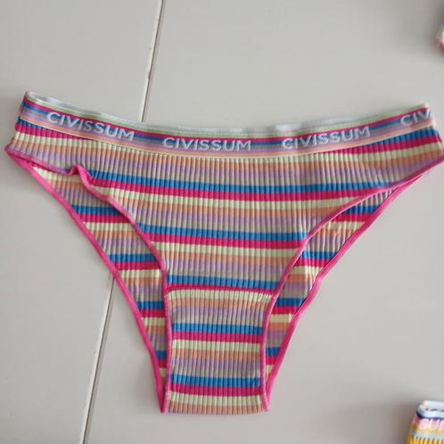 Set gestreepte onderbroekjes l xl, Kleding | Dames, Ondergoed en Lingerie, Ophalen of Verzenden