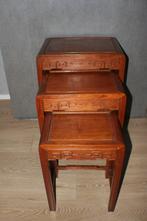 Chinese nesting tafels stuks die in elkaar schuiven rosewood, Ophalen