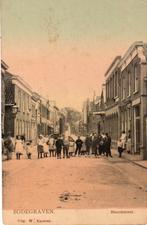 Bodegraven, Noordstraat met veel mensen. 3371, Verzamelen, Ansichtkaarten | Nederland, Verzenden, Voor 1920, Ongelopen, Zuid-Holland