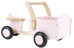 Bandits & Angels Houten bakfiets little rider retro pink, Kinderen en Baby's, Speelgoed | Buiten | Voertuigen en Loopfietsen, Ophalen of Verzenden