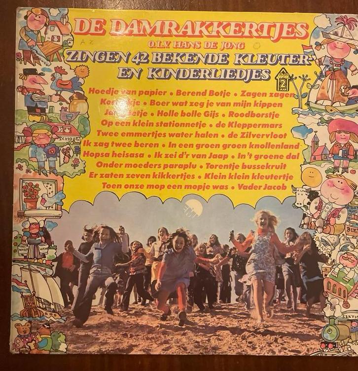 De Damrakkertjes - 42 Bekende Kleuterliedjes LP, Cd's en Dvd's, Vinyl | Kinderen en Jeugd, Gebruikt, Muziek, Tot 2 jaar, 3 tot 5 jaar