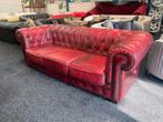 Chesterfield Vintage. 3 Zits Oxblood red. Leer, Ophalen, Gebruikt, Driepersoons, 200 tot 250 cm