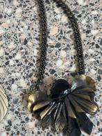 Zwarte ketting met hanger, Gebruikt, Zwart, Ophalen of Verzenden, Overige materialen
