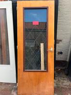 Binnendeur met glas 211,3 x 82,7, Ophalen, Gebruikt, 80 tot 100 cm, Binnendeur