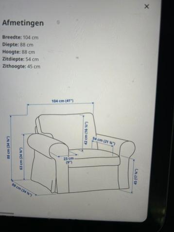 Ikea Ektorp fauteuil - afbeelding 4