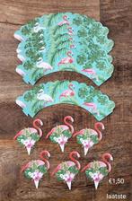 Flamingo Hawaii cupcake wrap prikker, Ophalen of Verzenden, Nieuw, Cupcakes, Versiering