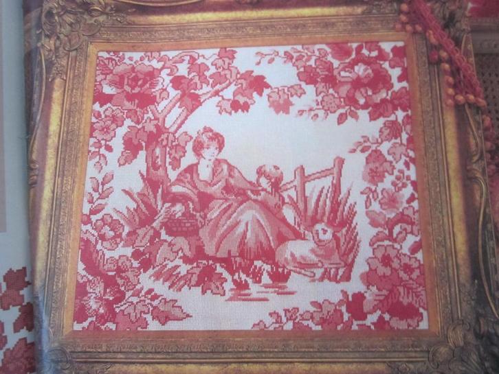 Groot duidelijk borduur telpatroon Landelijk Tafereel, Hobby en Vrije tijd, Borduren en Borduurmachines, Nieuw, Patroon, Handborduren