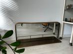 Spiegel met rekje - goud/brons, Huis en Inrichting, Minder dan 50 cm, Ophalen of Verzenden, Zo goed als nieuw, Minder dan 100 cm