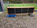 Dysyn XXXL Dressoir Bert Plantagie notenhout, Ophalen, Gebruikt, Glas, 200 cm of meer