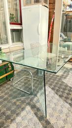 Glazen tafel, Huis en Inrichting, Ophalen, 50 tot 100 cm, Zo goed als nieuw, Minder dan 50 cm
