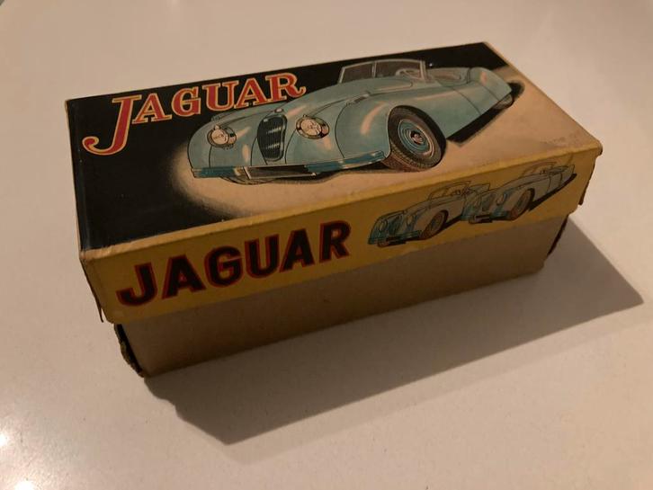 Vintage Blikken Jaguar Auto - Japan, jaren '50, Hobby en Vrije tijd, Modelauto's | 1:18, Gebruikt, Auto, Overige merken, Ophalen of Verzenden