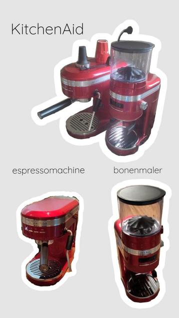 KitchenAid espressomachine + bonenmaler beschikbaar voor biedingen