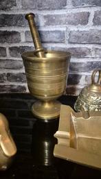 Zware messing vijzel, Antiek en Kunst, Antiek | Koper en Brons, Ophalen of Verzenden