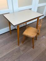 Schilte Schooltafeltje Met Formicablad, 1970's incl stoeltje, Kinderen en Baby's, Kinderkamer | Tafels en Stoelen, Ophalen of Verzenden