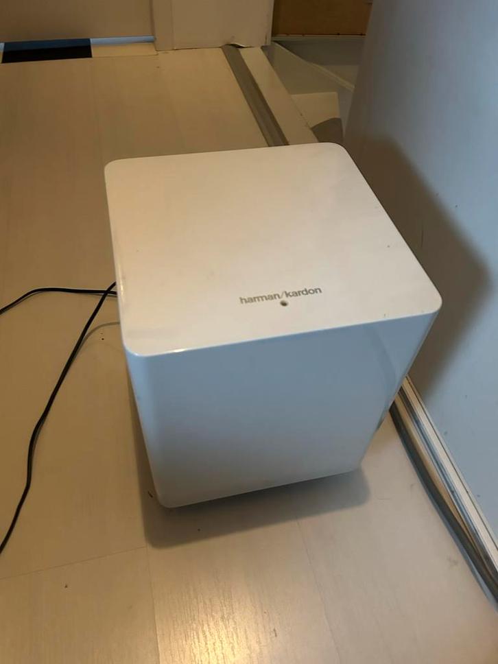 Harman Kardon HKTS210SUB Subwoofer, Audio, Tv en Foto, Luidsprekers, Gebruikt, Subwoofer, 120 watt of meer, Overige merken, Ophalen of Verzenden