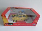 Fiat 500 geel (From Bari To Pechino) 1:16 Bburago, Hobby en Vrije tijd, Ophalen of Verzenden, Zo goed als nieuw, Auto