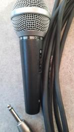 MICROFOON ALTAI MET NEUTRIK 7 MTR KABEL EN TAFELSTANDAARD, Ophalen of Verzenden, Gebruikt, Zangmicrofoon